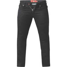 Clothing Duke (46XL, Black) Mens Claude Stretch Tapered Jeans