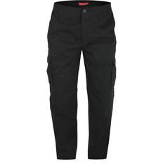 Clothing Duke (40L, Black) Mens Robert-D555 Peached And Washed Cotton Cargo Trousers 38"