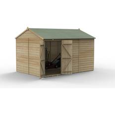 Outbuildings Forest Garden Beckwood Reverse Apex Shed 12ft x 8ft (Building Area )
