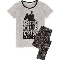 Solid Colours Pyjamas Peaky Blinders Peaky Blinders Short Sleeve Long Leg Pyjama Set (Womens Grey)