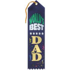 Graduations Gift Wrap Ribbons DDI Wholesale World'S Best Dad Award Ribbon Navy(36x$0.91)