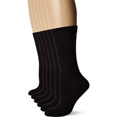 FM London (6-Pack) Women's Bamboo Calf Socks Soft, Casual and Formal Dress Socks Green