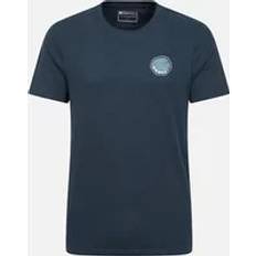 Mountain warehouse Mens Ben Nevis Tree Ring Organic T-Shirt (Dark Blue)