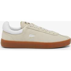 Lacoste Beige Shoes Lacoste Baseshot Suede Sneakers Off White - Beige/Gum