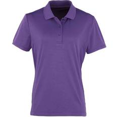 Purple Polo Shirts Premier Coolchecker Pique Polo Shirt Purple