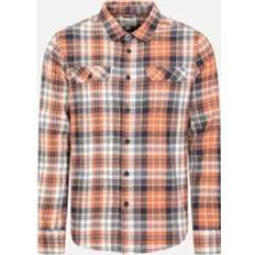 Flannel Shirts - Orange Mountain warehouse (XXL, Orange) Mens Trace Flannel Long-Sleeved Shirt