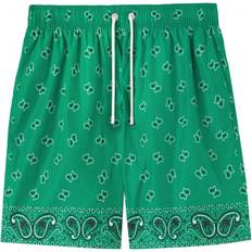 Palm Angels Men Swimming Trunks Palm Angels paisley-print swim shorts men Polyester/Polyester Green