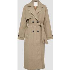 Grün - Trenchcoat Mäntel QS Mantel mit Bindegürtel in Camel, Größe