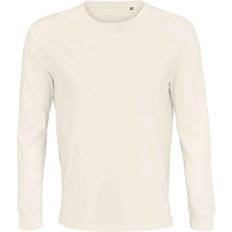 Clothing Sols (3XL, Off White) Unisex Adult Pioneer Organic Cotton Long-Sleeved T-Shirt