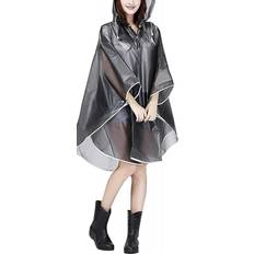 Multicoloured Rain Clothes HKHBJS Women's Transparent Rain Raincoat Motorcycle Raincoat Eva Rain Jacket Waterproof Multicoloured