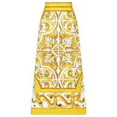 Dolce & Gabbana Skirts Dolce & Gabbana Majolica brocade calf-length skirt multicolor