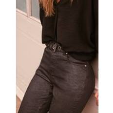 Green Belts Mint Velvet Mint Velvet Black Eyelet Leather Belt