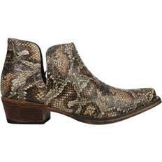 Faux Leather High Boots Roper Ladies Ava Snip Toe Faux Snake Leather Boots