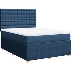 Kontinentalsäng 140 vidaXL mit Matratze 140 x 190 cm - Blau Boxspringbett