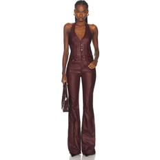 Retrofête Cynthia Jumpsuit in Burgundy. L, S, XL, XS