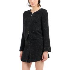 Emporio Armani M Skirts Emporio Armani Women's Metallic Tweed Mini Skirt Black IT/8