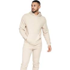 Huva Byxor & Shorts Crosshatch Emmon Hoodie And Joggers Set Stone