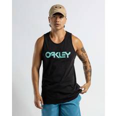 Oakley Tank Tops Oakley Men's Mark Tank Top in Black/Teal Blue