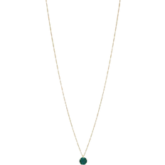 Smaragd halsband smycken Guldfynd Necklace - Gold/Emerald