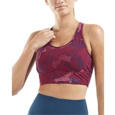 2XU Active Longline MedImpact Crop Pink, Female, Tøj, Sports-bh, Træning, Lyserød