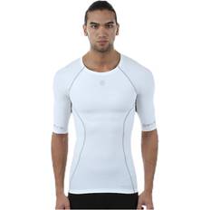 Skins Kläder Skins A200 Mens Top SS White, Male, Tøj, T-shirt, Løb, Hvid