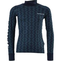 Peak Performance Överdelar Peak Performance Junior Spirit Print Crew Pattern Blue/Black, Unisex, Tøj, T-shirt, Alpinsport, Blå/Sort