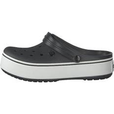 Zoccoli Crocs Crocband Platform Clog Black/white, Female, Sko, Sandaler og Hjemmesko, sandaler, Grå