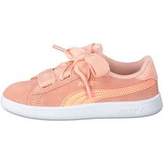 Puma Smash V2 Ribbon Inf Peach Bud-bright Peach, Unisex, Sko, Sneakers, Sneakers, Beige/Lyserød