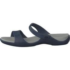 Crocs Blåa Sandaler Crocs Cleo V Sandal Women - Navy/Light Grey