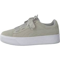 Silver First Steps Puma Vikky Platform Ribbon Ac Ps - Gray/Violet/Puma Silver