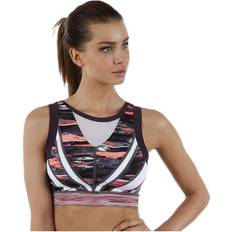 Skins Kläder Skins DNAmic Vest Crop Top Patterned, Female, Tøj, Sports-bh, Løb, Mønstret