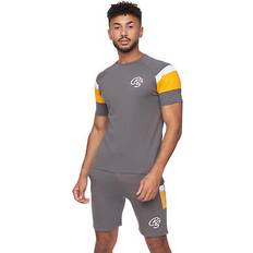 Crosshatch mens cremland t-shirt & shorts set bg1471