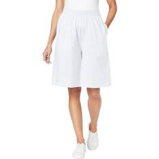 Woman Within Skirts Woman Within Plus Women's Split Skirt in White (Size 1X)