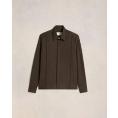 Brown - Unisex Shirts Ami Paris Pintuck Shirt Brown Unisex