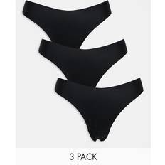 Lindex Invisible Thongs 3 Pack - Black