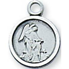 L107GA 0.49 x 0.38 x 0.05 in. Sterling Silver Guardian Angel Pendant