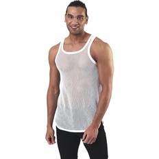 Resteröds Herre Tøj Resteröds Net Singlet Organic Cotton 2-pack White, Male, Tøj, Tops, Hvid