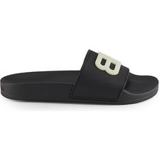 Balenciaga Women Slides Balenciaga Women's Logo Pool Slides Black Sandals (39 (9)