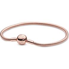 Pandora Armbånd Rund P-lås - Sølv Rose