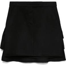 Max Mara Nederdele Max Mara Kort Nederdel Med Flæser - Sort