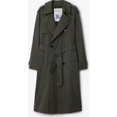 Burberry Grey Coats Burberry Long Gabardine Trench Coat Graphite