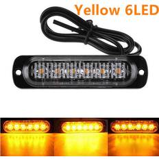 Aihontai 12V 18W Yellow 6LED DC 12V 36W White Car Truck Warn Safety