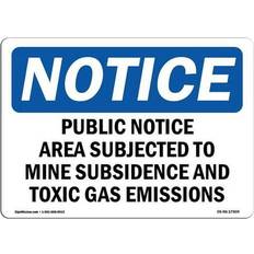 Office Supplies SignMission OSHA Notice Sign 12 x 18 in - Public Notice Area