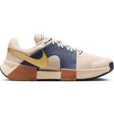 Homme - Marron Chaussures de sport pour raquette Nike GP Challenge 1 Premium M - Sand Drift/Thunder Blue/Gum Medium Brown/Metallic Gold