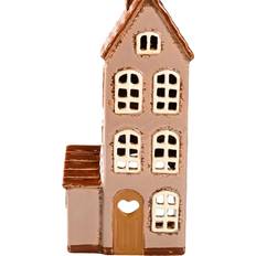 Beige Lanterner Det Gamle Apotek Hus Til Fyrfadslys H18 cm Brun Lanterne