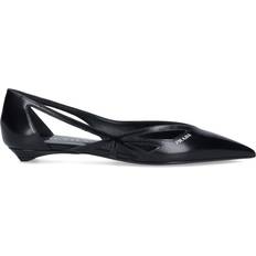 Prada Ballerine Prada Brushed Leather Cut-Out Ballerinas