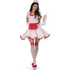 (UK 4-6) Love Nurse Valentines Nurse Costume sizes 4-22