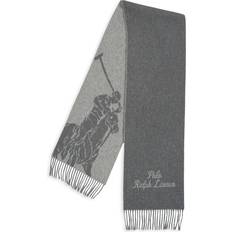 Accessories Polo Ralph Lauren Big Pony Jacquard Scarf Med Grey/Light Grey (One Size)