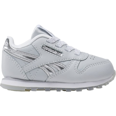 Reebok Babies Sport Shoes Reebok Toddler Classic Leather - White/Silver/Moon