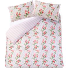 Cath Kidston Rose Flutter Bedset Full + 2 Pillowcases Duvet Cover Pink